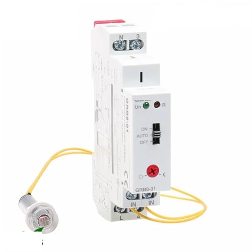 Capteur de lumière extérieur sur rail DIN GRB8 pour l'allumage automatique du jardin de nuit