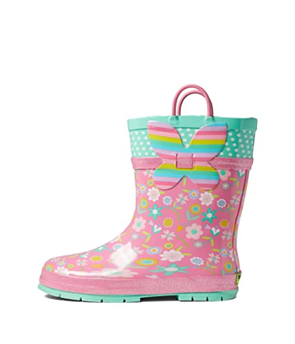 Western Chief Kids Flutter Rain Boot For Toddler, Little, And Big Kids - Rubber Upper With Butterfly Embellishments, Round Toe Design, And Stylish Footwear6 Toddler M Pink #TOP16