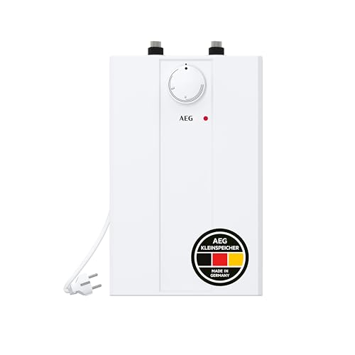 AEG druckloser Kleinspeicher Huz 5 Basis, Untertischboiler 5 Liter Niederdruck, steckerfertig...