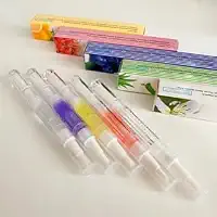 Kit 5 Canetas Óleo Hidratante Cutículas Revitalizador De Unhas Gel Sabor Fragrância Flores e Frutas VARIADO