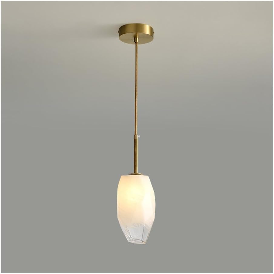 Lustre élégant en cristal et laiton une suspension LED luxueuse pour salon