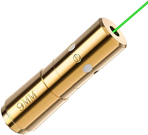 HiLight 9mm Green Laser Bore Sight with Three Sets of Batteries, Used Inside Chamber HiLight 9mm Green Laser Bore Sight with Three Sets of Batteries, Used Inside Chamber