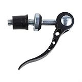 Aluminum Alloy Quick Release Seat Post Clamp M6x45mm Skewer Bolt for Bike Saddle Binder Tool Height Adjuster Mountain Road Component Part(m6x50mm black)