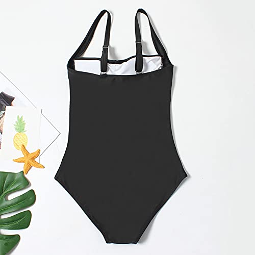 image for Jinjiums Swimwear Women One Piece Swimsuit Vintage Backless Padded Pus