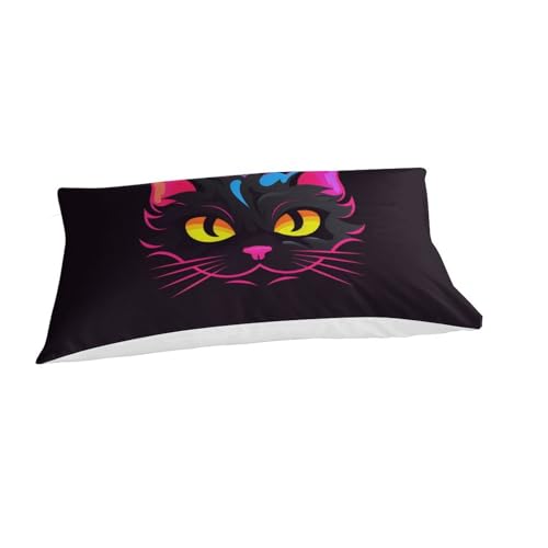 Parure de lit fermeture éclair Le Chatons housse couette microfibre 3D - 3