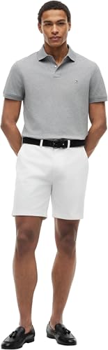 Tommy Hilfiger Herren Poloshirt Kurzarm 1985 Regular Fit, Grau (Medium Grey Heather), XL – Ansicht 5