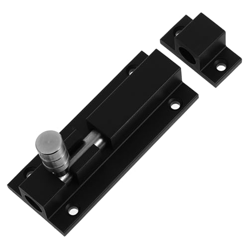 IWOWHERO Cerrojo Corredera Aluminio Antirrobo Diseño Minimalista para Puerta Interior y Exterior Jardín Instalación Sencilla Seguridad Reforzada