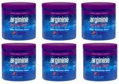 Arginine InfusionNatural Formula for Cardio Health 6 Jars 5000mg L-arginine, 1000mg L-citrulline, 50mg CoQ10, 50 mg AstraGin Per Serving