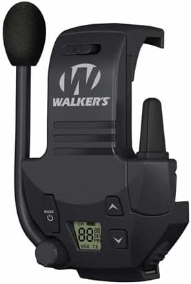 Miniatura 7 de Walker's Razor Slim - Orejeras electrónicas delgadas (verde azulado claro, paquete de 2) con walkie talkies (paquete de 2), gafas de disparo