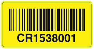 AKSHAT 50 mm X 70 mm (Yellow) Chromo Barcode Paper Labels, 1000 Labels in Roll, Print with Carbon Ribbon, Set of 1 Roll, Self Adhesive Paper Label Roll