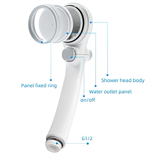Takagi High Pressure Shower Head With Handheld, Hard Water Filtered Showerheads With On/Off Switch, Wall-Mounted Standard Rain Shower Heads, Water Saving, Japan Imported, Easy To Install #TOP1