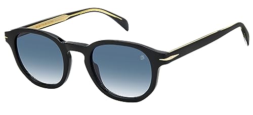 David Beckham DB 1007/S BLACK/BLUE SHADED 49/24/145 men Sunglasses