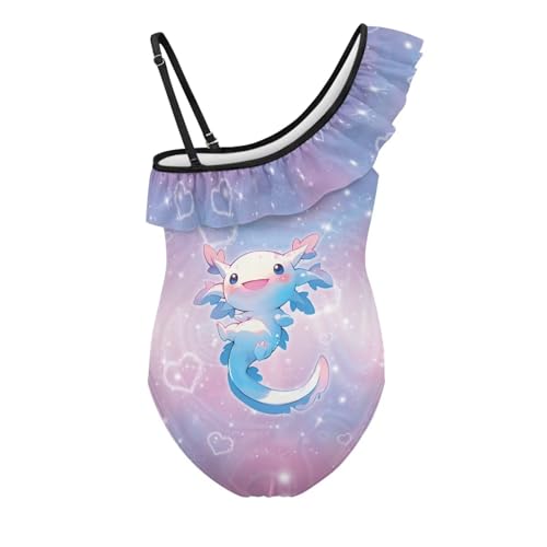Image of Girls One Piece Swimsuits Size 3-14 Trendy Ruffle Bathing Suit Casual Hawaiian Summer Beach Swimwear