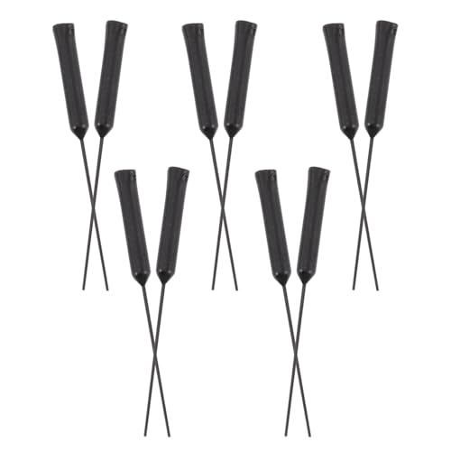 Vaguelly 10個 補聴器用耳クリーナー 耐久性清掃ロッド 携帯便利 傷けない設計 耳栓メンテナンスツール