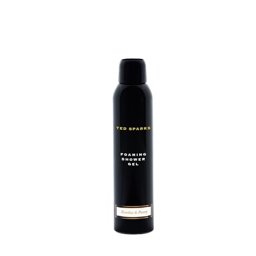 Ted Sparks Fresh Linen TED-FSG-C03 Mousse de douche noire avec base en bambou et pivoine 200 ml