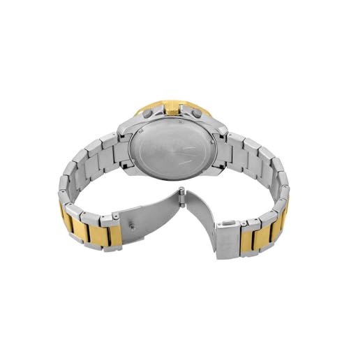 Image of Armani Exchange Silver Tone Watch for Men, Quartz Chronograph Movement and 44mm Case Size with Stainless Steel Strap