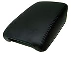 Fits 1999-2003 Acura TL Real Black Leather Center Console Lid Armrest Cover Cover (Skin Only)