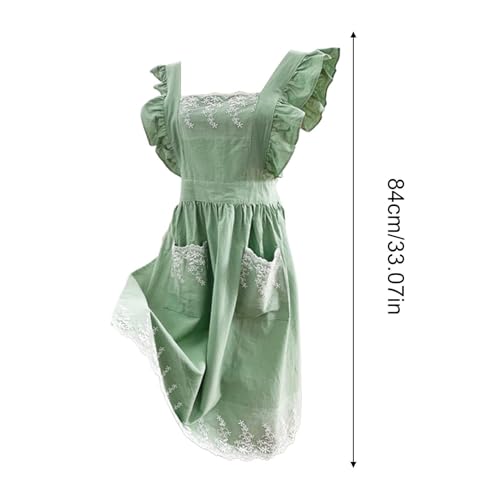 Tablier en coton à volants pour cuisiner avec amour - 5