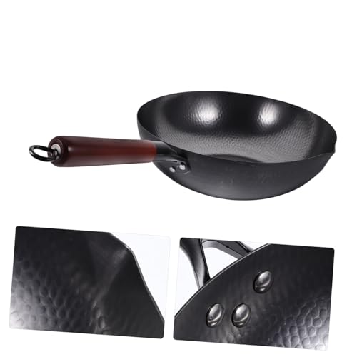 Wok tradicional de hierro con mango ergonómico miniatura 6