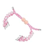 DIYEAH Cinturino Per Orologio in Tessuto Cinturino Sostituibile Regolabile Accessorio Per Orologio in Perle