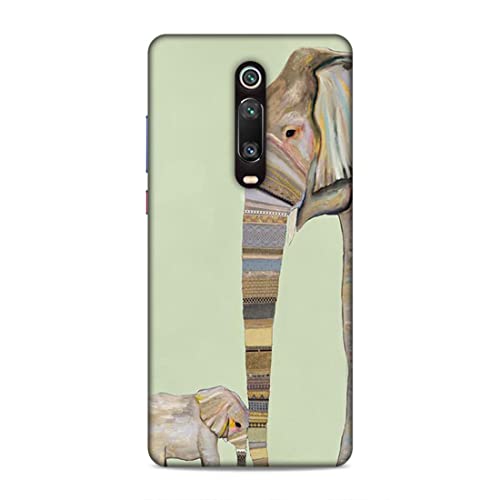 Image of Printed Mobile Back Hard Case Cover for Xiaomi Redmi K20 / K20 Pro | Elephants, Cute Baby Elephant, Traditional-2189