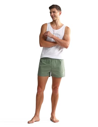 Image of U.S. Polo ASSN. Mens OEX05 Mid Rise Solid Inner Boxers - Pack of 2
