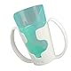 Fyearfly Altenpflegebecher, Trinkbecher mit Nasenausschnitt und Halter, Transparente Optik, Vielseitig Einsetzbar, Patientenpflege, Lebensmittel Flüssigkeiten Trinkbecher