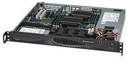 SUPERMICRO CSE-512F-600B 600 W Rack-Mountable Chassis, 1U, ATX USB - Black