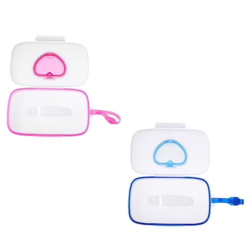 TOYANDONA 8 Piezas Amor Caja De Pañuelos Húmedos Toallitas De Viaje Dispensador De Chupete De Medicina Caja De Pañuelos Para Bebé Colgante Contenedor De Toallitas Para Bebé Toallitas Al