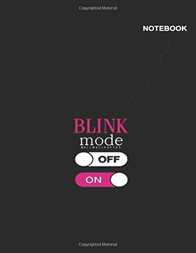 Lisa blackpink notebook: Lined Journal/Notebook/Composition, 8.5 inch x 11 inch, 110 White Pager, Blackpink Blink Mode Design Cover.