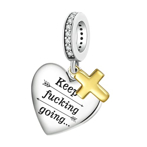 Image of LUXILLA Love You Best Friend Grandma Wife Heart Charm 925 Sterling Silver Charms Fit for Bracelets Necklace Jewelry Gift for Women