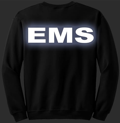 Smart People Clothing EMS Crewneck Sweatshirt with Reflective Logo Both Front and Back4