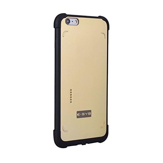 HFTEK® iPhone 6/6s skal skal skal smart Battery Case laddningsbart batteri skal extern batteri 3000 mAh Powerbank laddningsskal för iPhone 6/6s (4,7 tum), Gold 6 Plus / 6s Plus