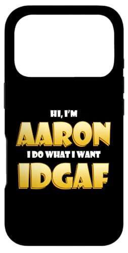 Aaron Costume IDGAF Funny Meme Halloween Costume For Aarons �X�}�z�P�[�X iPhone 17 Pro �p