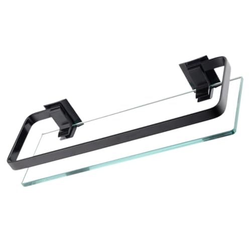 ERINGOGO Storage Rack Bathroom Rack Tempered Glass Aluminum Alloy Sturdy Multi-Function Easy to Cle