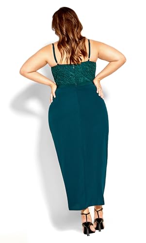 City Chic Women's Plus Size Dress - Lace Touch3