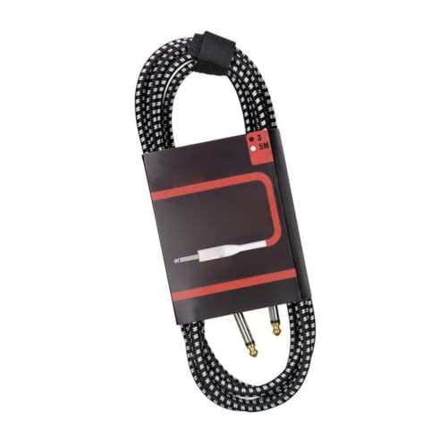 Cable de guitarra antiruido de 6,35 mm universal para bajo y audio