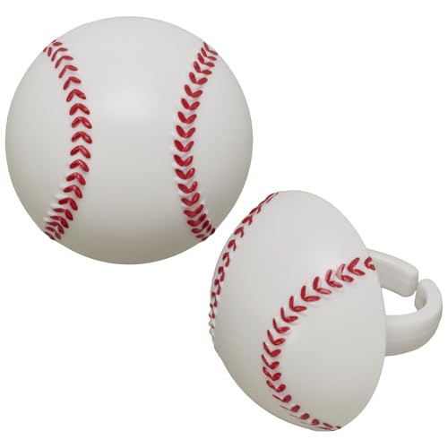 DecoPac Baseball Rings, Cupcake Decorations, Baseball Cupcake Toppers, Food Safe – 24 Pack by DecoPac - Used condition - Image 6