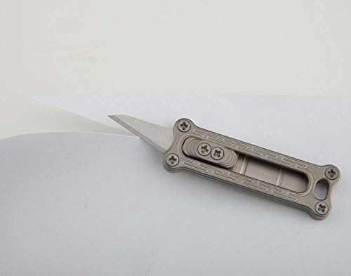 Ileaf Titanium Alloy Daily Mini Pocket Utility Knife With Replaceable Blades, Ultra Compact And Lightweight #TOP2