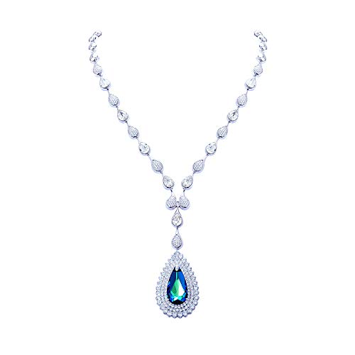 Collier exagéré femmes chaîne clavielle cristal tendance chic