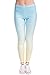Produktbild kukubird Printed Patterns Women's Yoga Leggings Gym Fitness Running Pilates Tights Skinny Pants Size 6-10 Stretchable-Ombre Yellow