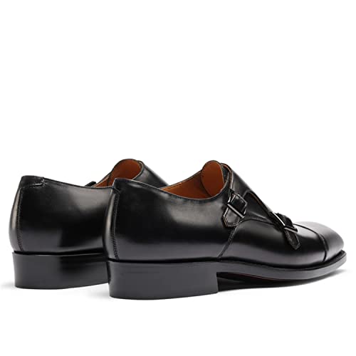 Men’s Dress Shoes Monk Strap Cap Toe Calf Leather for Versatile,Casual,Formal4