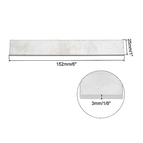 QUARKZMAN 1Stk 6 x 1 Kupfer Flach Leiste 1/8 Dicke Verzinnt Kupfer Stangenware für Erdungsanlagen Architektonische Projekte