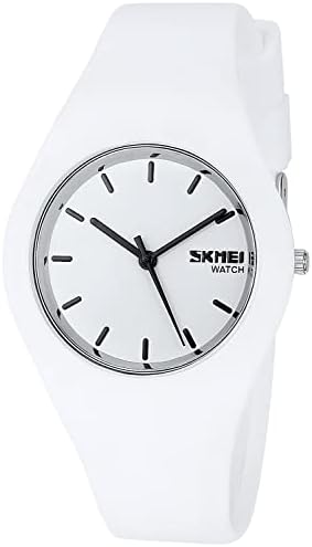 Gosasa Casual Simple Style Silicone Strap Women Men Sports Watches 30M Waterproof