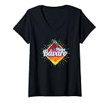 Mujer Playa Bávaro Caribe República Dominicana Retro Vintage Camiseta Cuello V