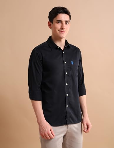 Image of U.S. Polo ASSN. Regular Fit Cotton Shirt for Men