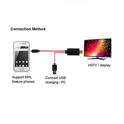 Image of TV AV Cable Micro USB MHL to HDMI HDTV Adapter for Samsung Note 2 3 S3 S4