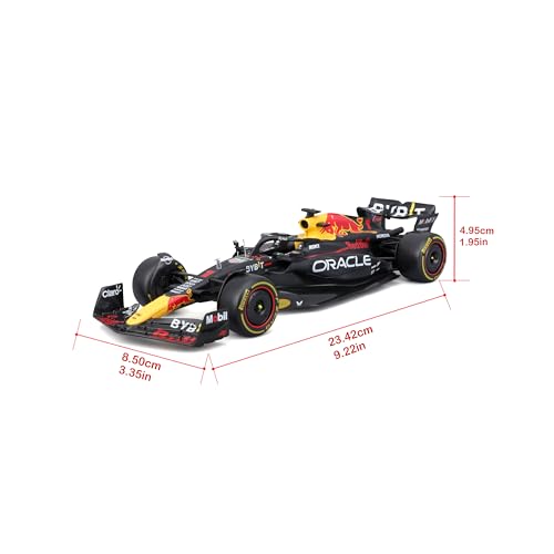 BBURAGO - Red Bull Racing RB19 Max Verstappen #1 2023 - Realistic Car Model in 1:24 Scale and Max Verstappen, Officially Licensed Red Bull Figure, Recommended Age 14+ Years