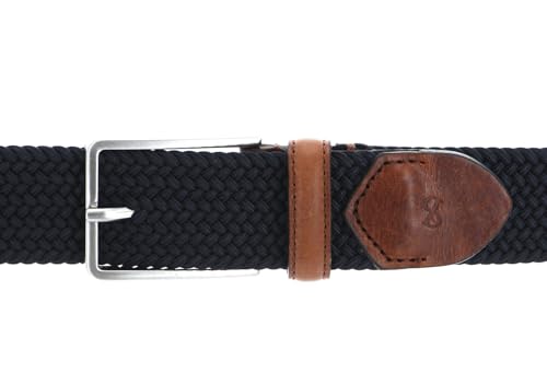 Ceinture Marstrand SADDLER W80 Navy en cuir de qualité supérieure