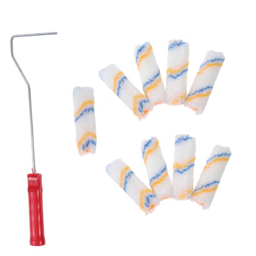 SOIMISS Farbenroller Wandfarbe Malerrolle mit Baumwollbezug Wiederverwendbar für Glatte Oberflächen Präzise Lackierarbeiten Wohnzimmer Büro SOIMISS Farbenroller Wandfarbe Malerrolle mit Baumwollbezug Wiederverwendbar für Glatte Oberflächen Präzise Lackierarbeiten Wohnzimmer Büro